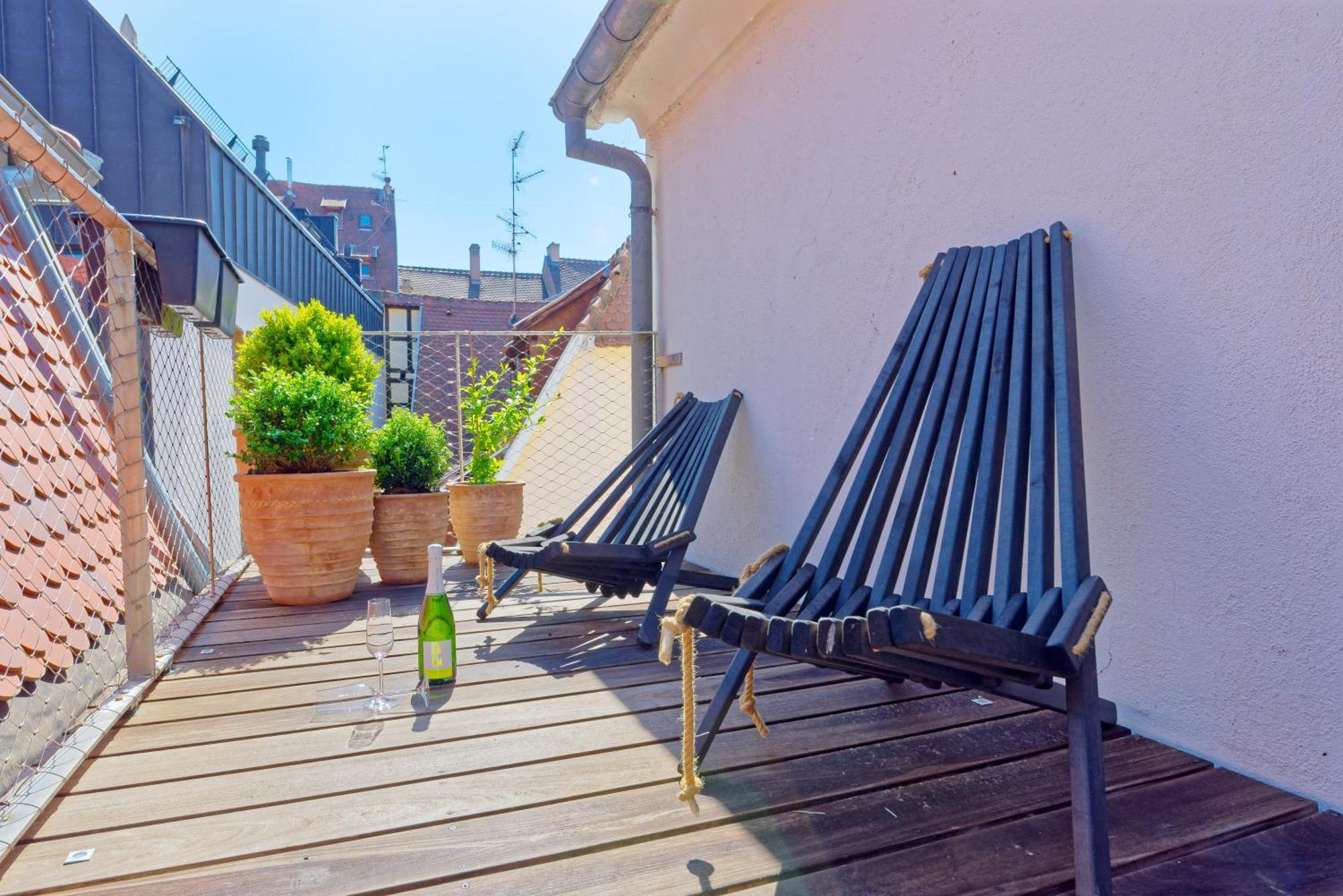 Le Carre D Or Appartement Terrasse Vue Cathedrale Страсбург Экстерьер фото